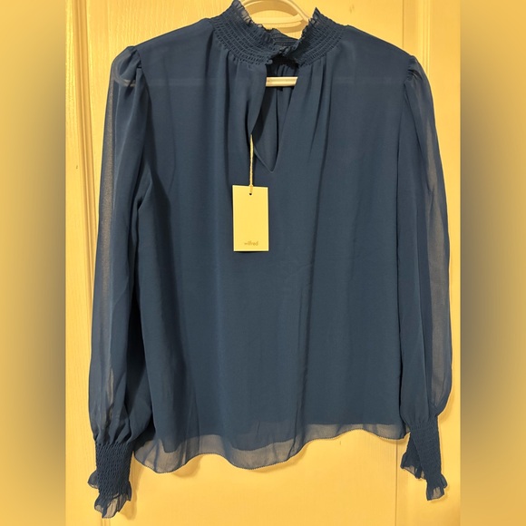 NWT Wilfred Aritzia - Valencia Blue Top Womens Small - Picture 2 of 3